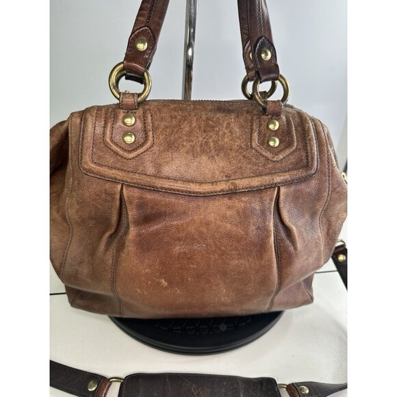 DISTRESSED Coach VTG Madison Claire Handbag Leather Brown 14334 - Picture 5 of 13